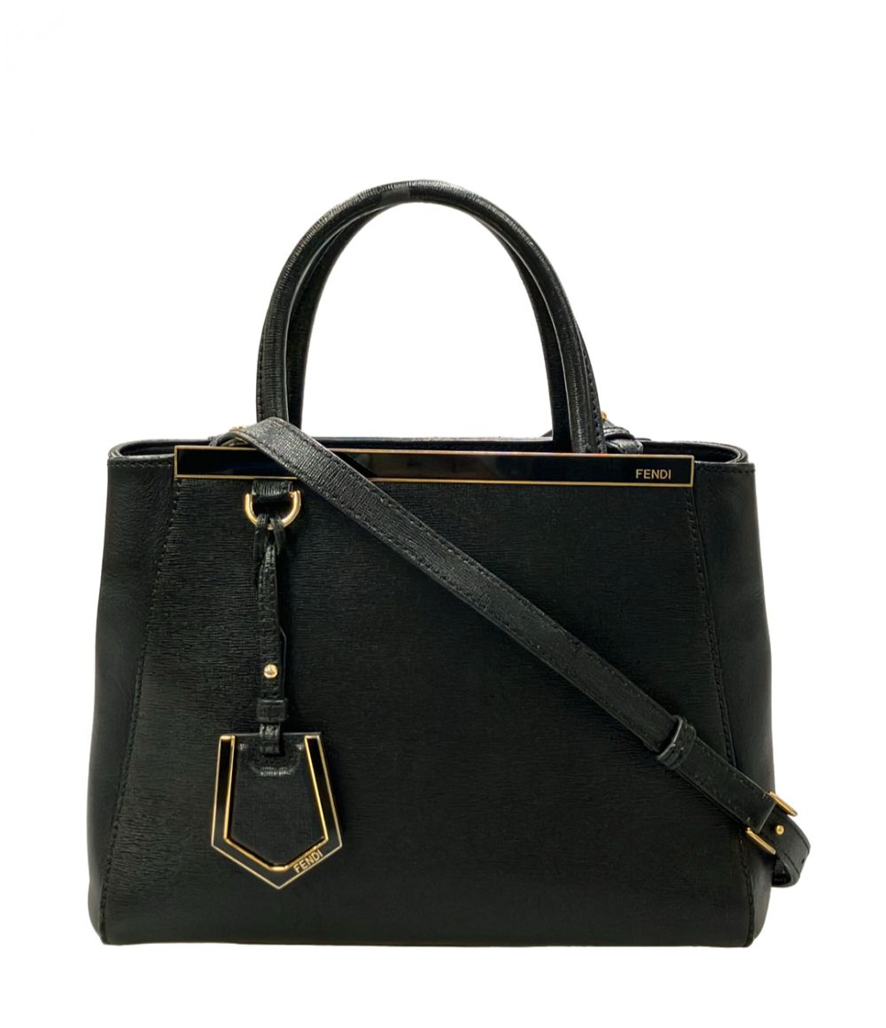 Fendi 2-Way Shoulder Bag Crossbody Leather