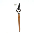 Hermes Earrings H Equipe Brown White — view 2