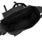 Prada Buffalo Leather Messenger Bag Black — view 8