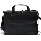 Prada Buffalo Leather Messenger Bag Black — view 4