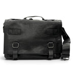 Prada Buffalo Leather Messenger Bag Black