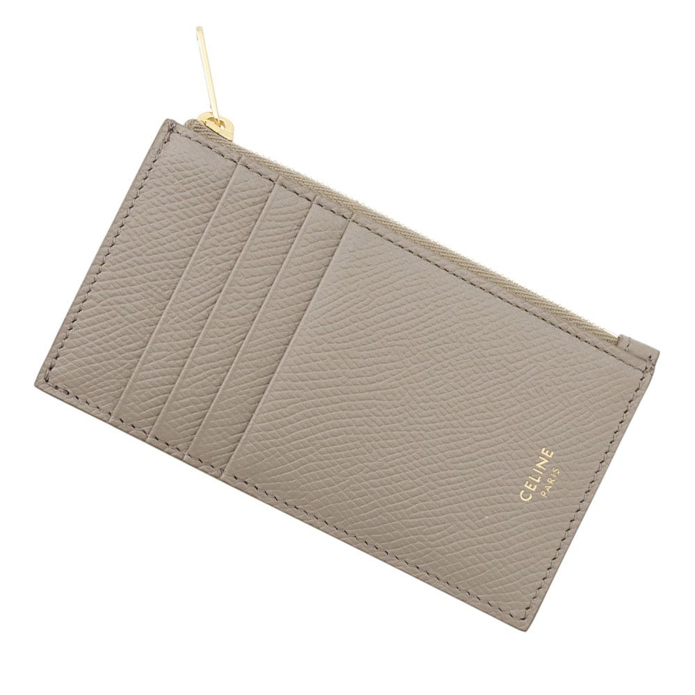 Celine Coin Purse Fragment Case Grained Calfskin Logo Card