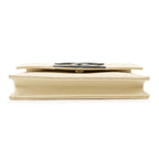 Chanel Chain Wallet CC Logo Caviar Leather Black Shoulder Bag — view 3