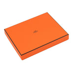 Hermes Pouch Bolide Mini Orange Fu Silver Canvas Case — view 8