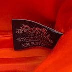 Hermes Pouch Bolide Mini Orange Fu Silver Canvas Case — view 7