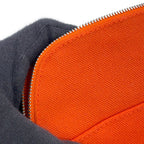 Hermes Pouch Bolide Mini Orange Fu Silver Canvas Case — view 6