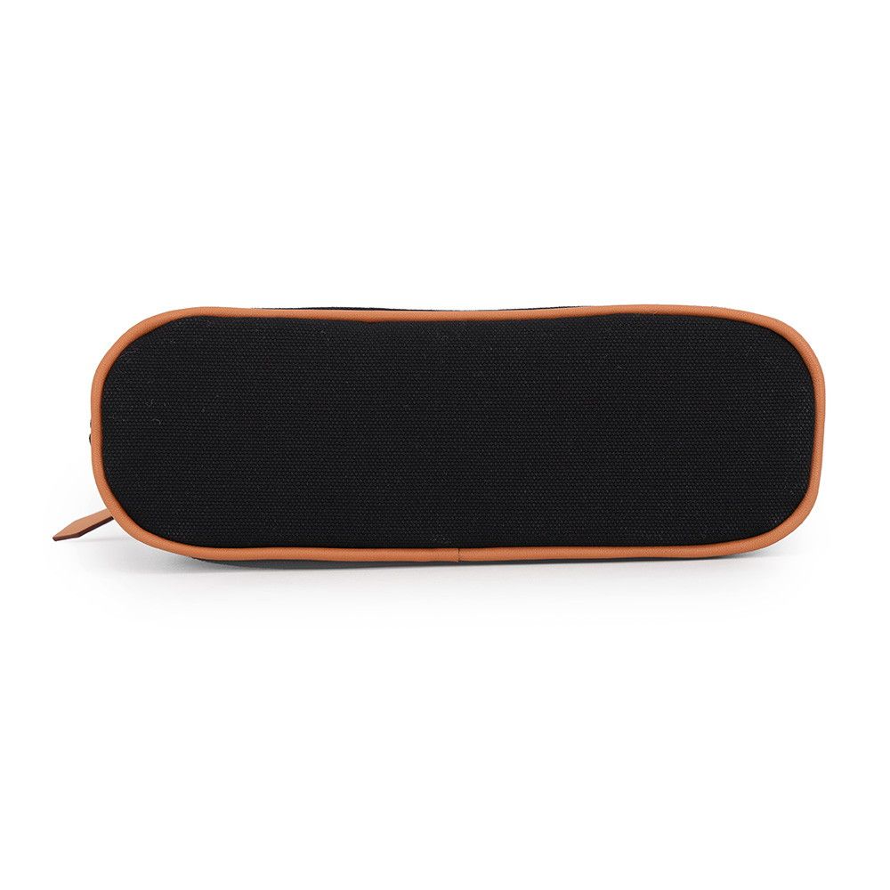 Hermes Pouch Bolide Mini Black Silver Canvas Case — view 3