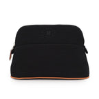 Hermes Pouch Bolide Mini Black Silver Canvas Case