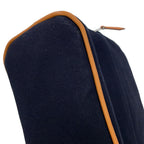 Hermes Pouch Bolide MM Black Silver Canvas Makeup Case — view 8