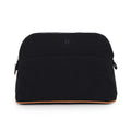 Hermes Pouch Bolide MM Black Silver Canvas Makeup Case