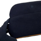 Hermes Pouch Bolide MM Black Silver Canvas Makeup Case — view 6