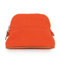 Hermes Pouch Bolide Mini Orange Fu Silver Cotton Case