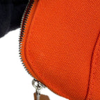 Hermes Pouch Bolide Mini Orange Fu Silver Cotton Case — view 7