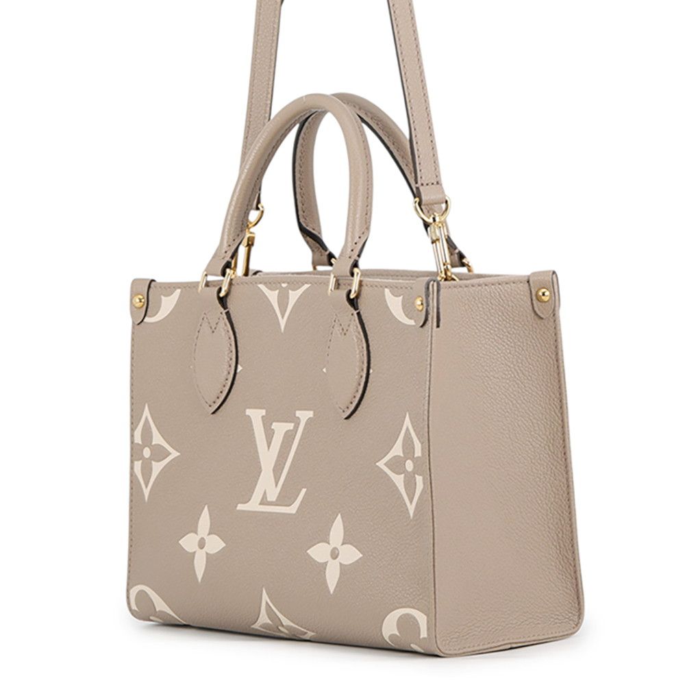 Louis Vuitton Monogram Empreinte on the Go PM Bicolor Tote 2-Way Shoulder Bag — view 2
