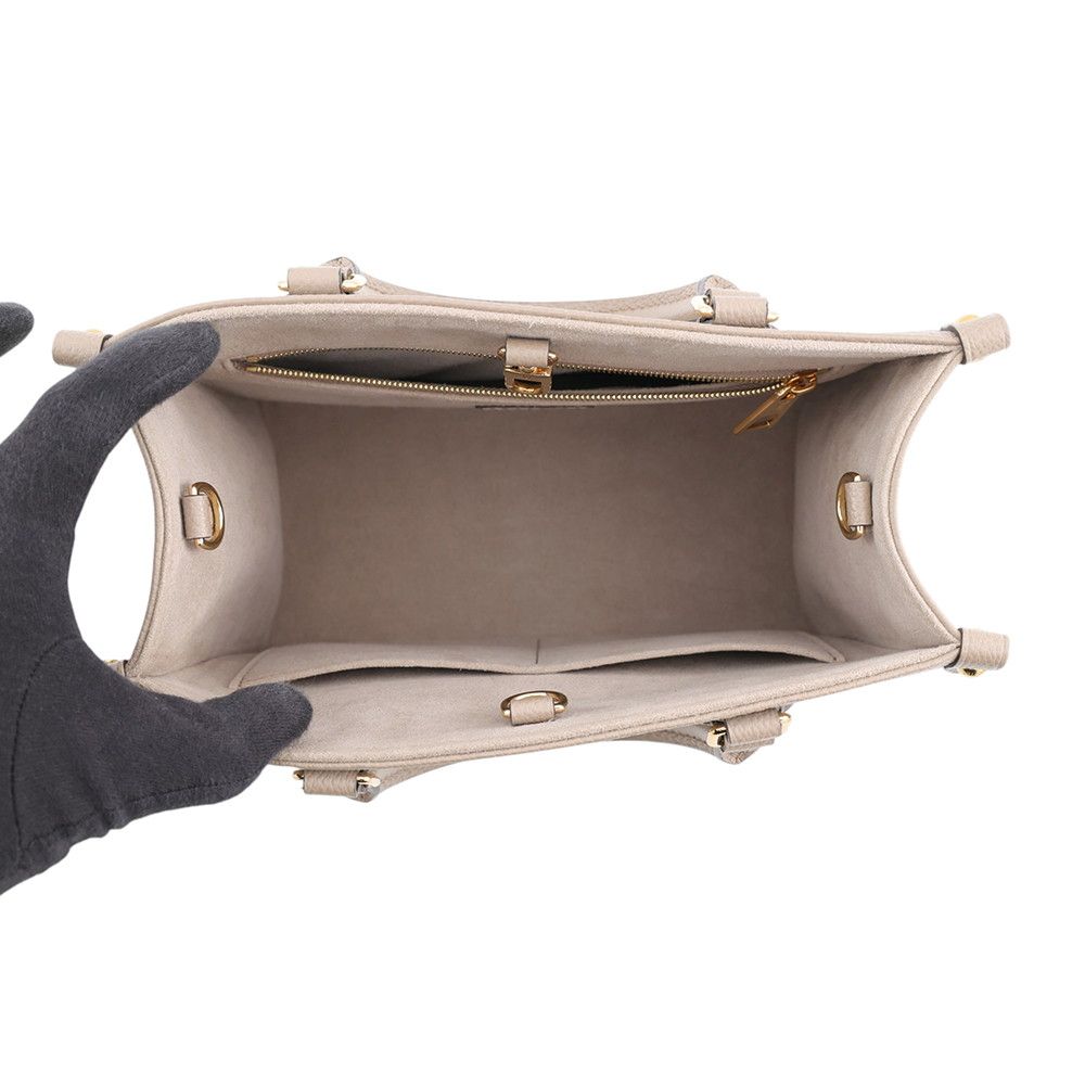 Louis Vuitton Monogram Empreinte on the Go PM Bicolor Tote 2-Way Shoulder Bag — view 6