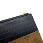Louis Vuitton Wallet Monogram Reverse Slim Purse Black — view 5