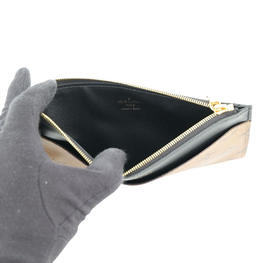 Louis Vuitton Wallet Monogram Reverse Slim Purse Black — view 4