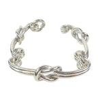 Gucci Vintage Knot Bracelet Bangle Silver — view 3