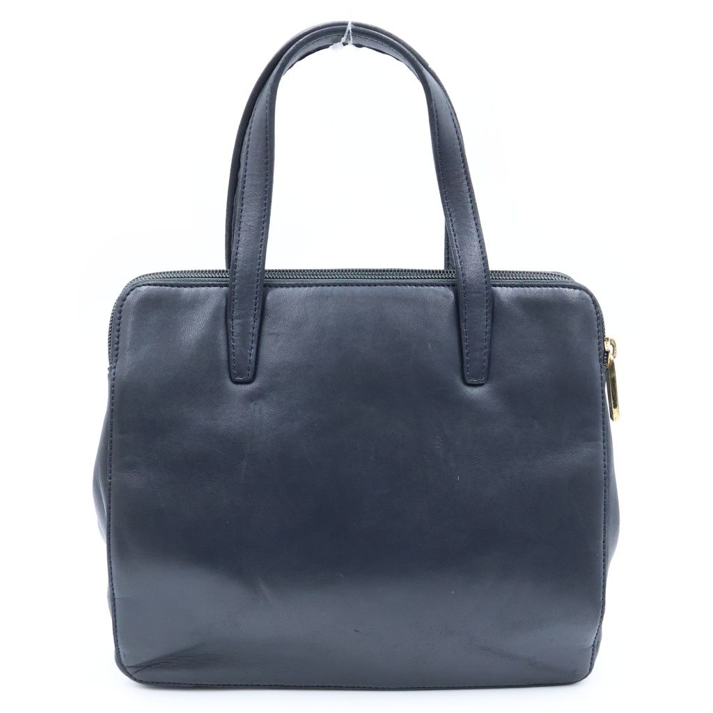 Loewe Anagram Handbag Black Leather Gold — view 2