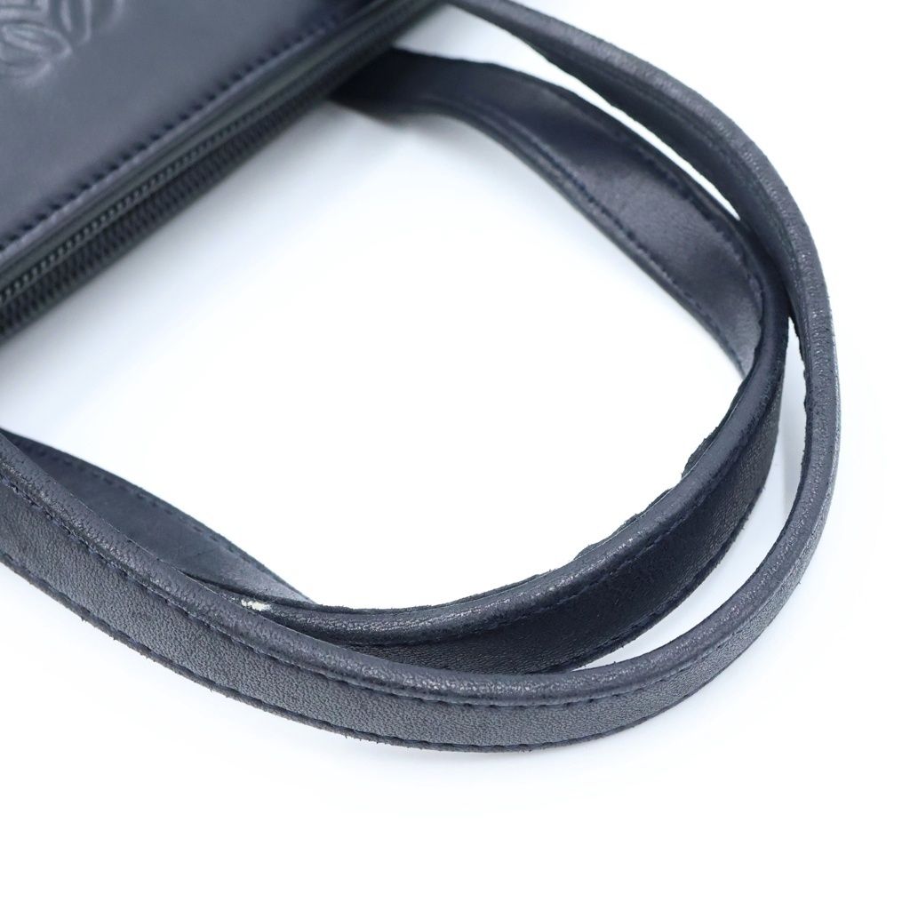 Loewe Anagram Handbag Black Leather Gold — view 6