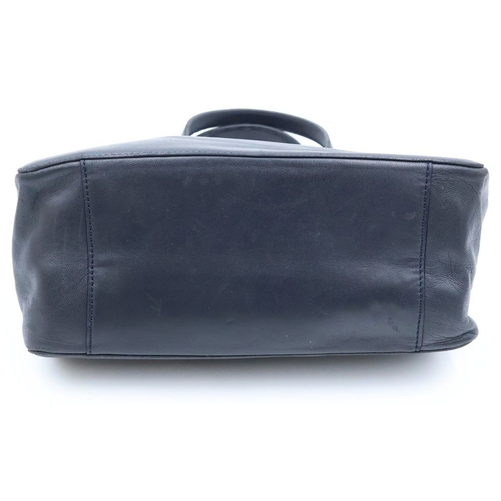 Loewe Anagram Handbag Black Leather Gold — view 4
