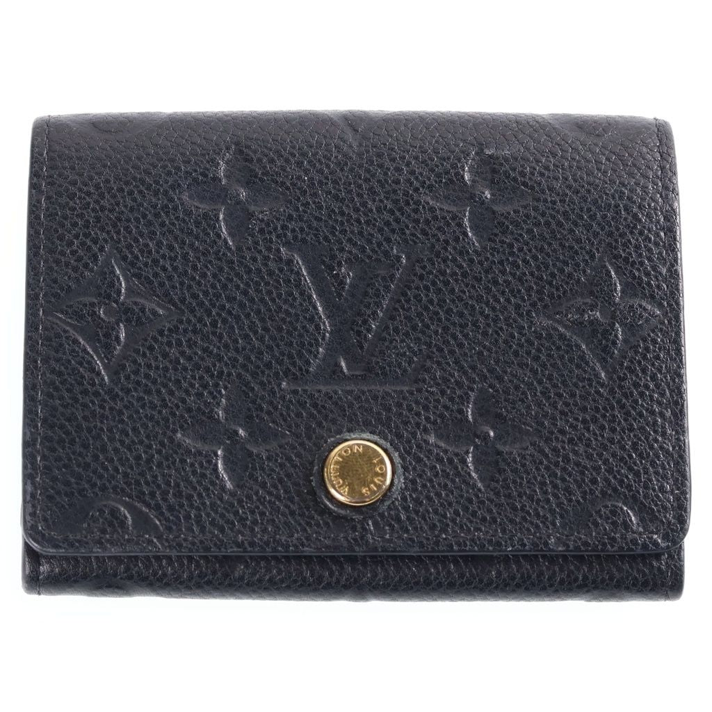 Louis Vuitton Envelope Business Card Holder Case Monogram Empreinte Noir