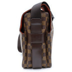 Louis Vuitton Naviglio Shoulder Bag Damier Leather Brown — view 3