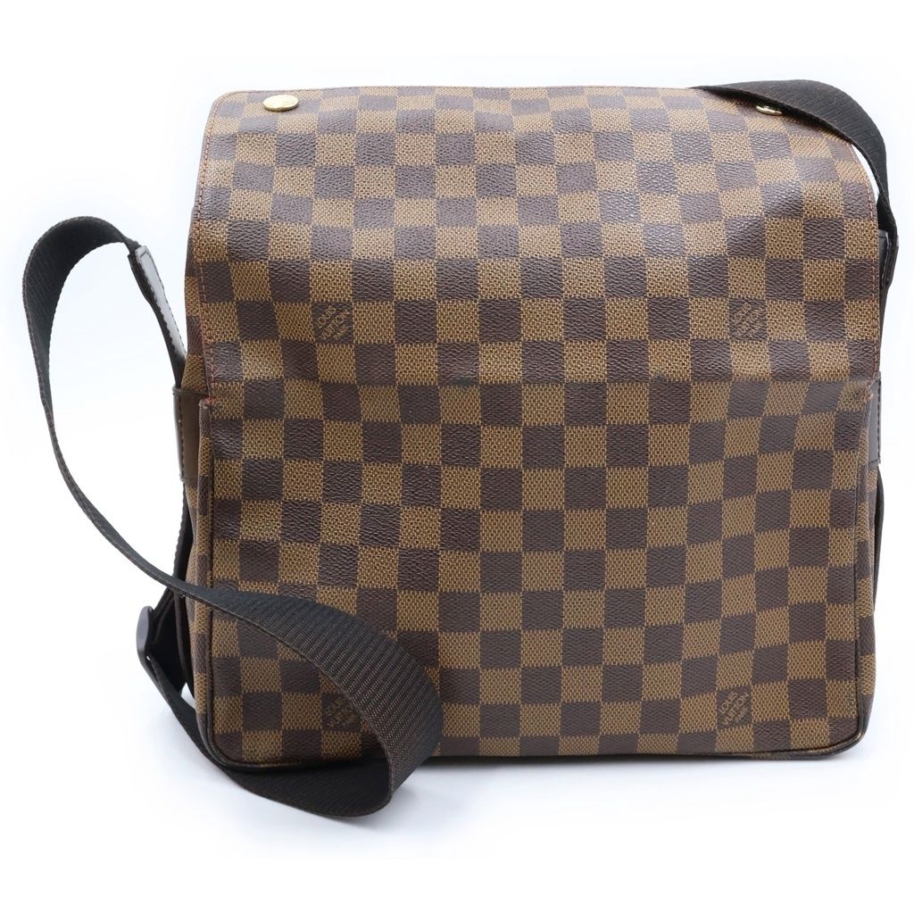 Louis Vuitton Naviglio Shoulder Bag Damier Leather Brown — view 2