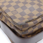 Louis Vuitton Naviglio Shoulder Bag Damier Leather Brown — view 5