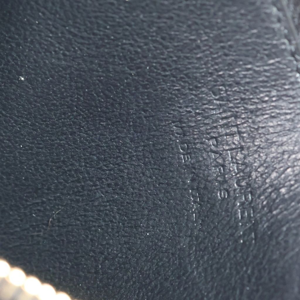 Saint Laurent Paris Embossed Leather Zip Fragment Case Black Coin Purse — view 6