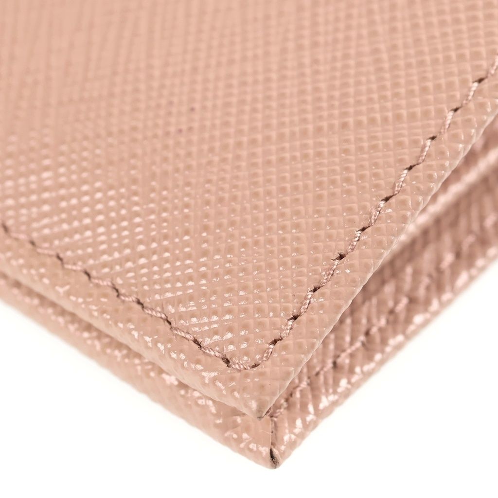 Prada Saffiano Bifold Wallet Beige — view 4