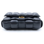 Bottega Veneta Padded Cassette Intrecciato Shoulder Bag Black Leather — view 4