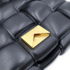 Bottega Veneta Padded Cassette Intrecciato Shoulder Bag Black Leather — view 6