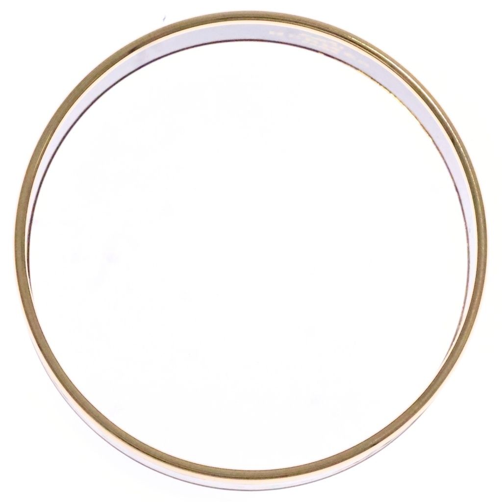 Hermes Enamel Bangle Brown Gold Bracelet — view 4