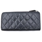 Chanel Caviar Quilted Round Zip Wallet Black — view 2