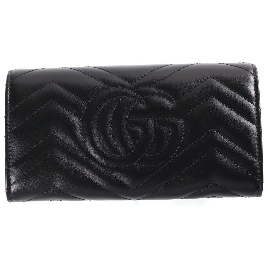 Gucci GG Marmont Bifold Wallet Black Leather — view 2