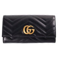 Gucci GG Marmont Bifold Wallet Black Leather