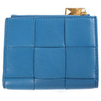 Bottega Veneta Kishi Intrecciato Bifold Wallet Blue — view 2