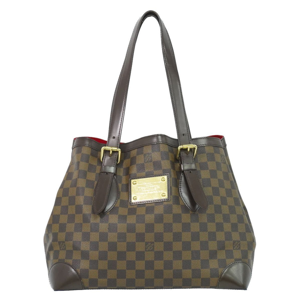Louis Vuitton LV Hampstead MM Damier Ebene Tote Brown