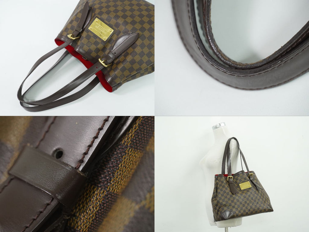 Louis Vuitton LV Hampstead MM Damier Ebene Tote Brown — view 6