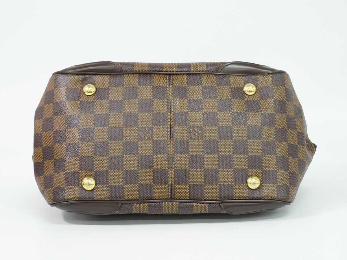 Louis Vuitton LV Verona PM Damier Ebene Tote Brown — view 3