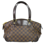 Louis Vuitton LV Verona PM Damier Ebene Tote Brown