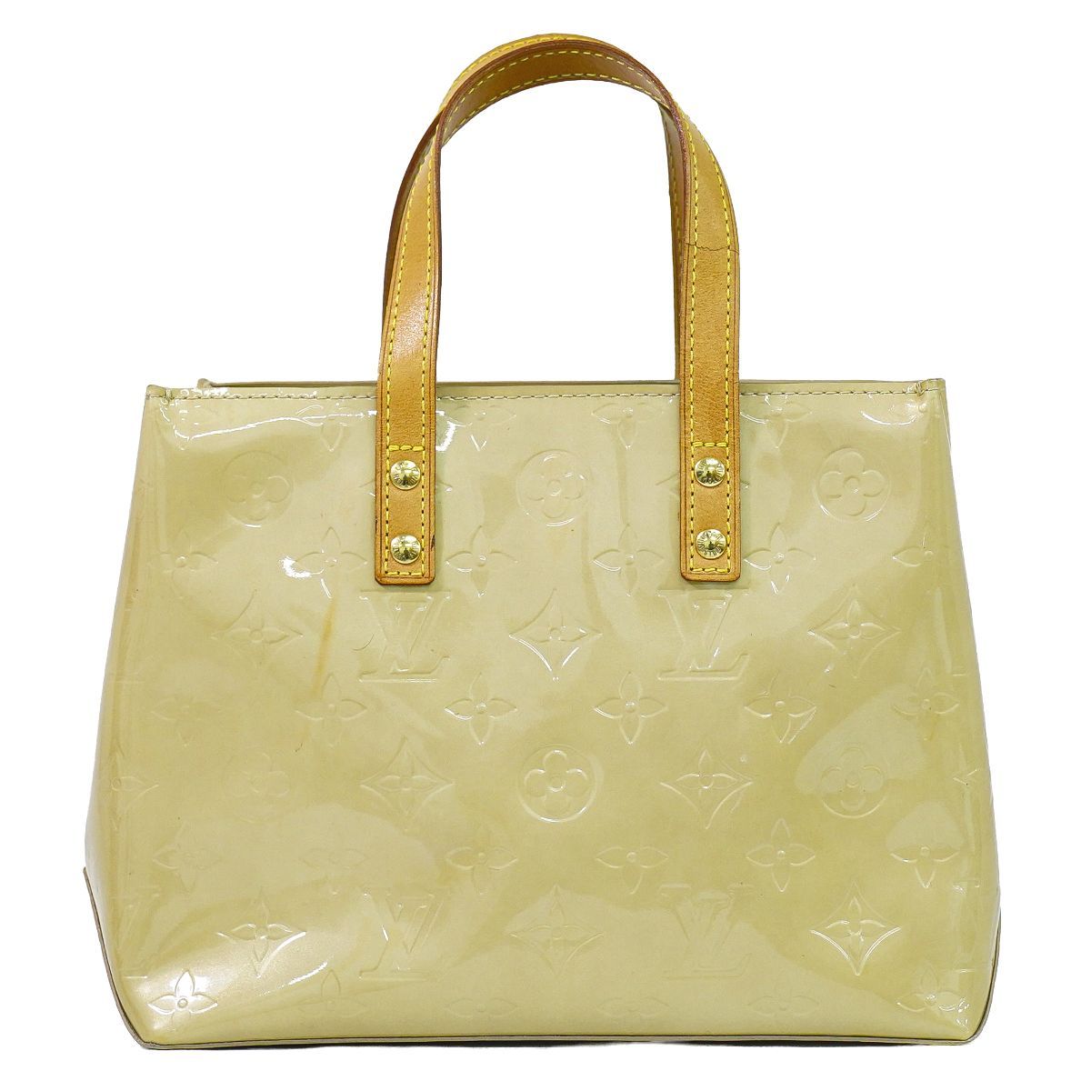 Louis Vuitton LV Reade PM Vernis Leather Tote Beige