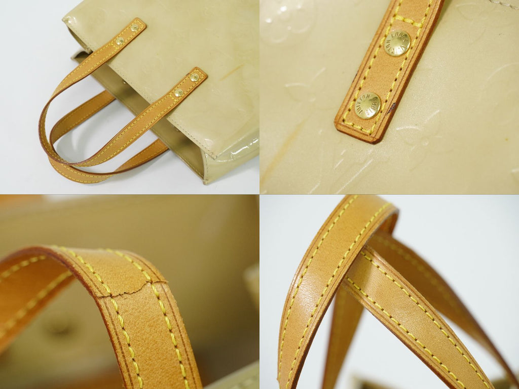 Louis Vuitton LV Reade PM Vernis Leather Tote Beige — view 6
