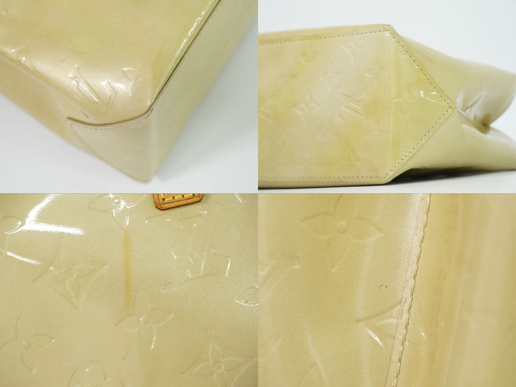 Louis Vuitton LV Reade PM Vernis Leather Tote Beige — view 7