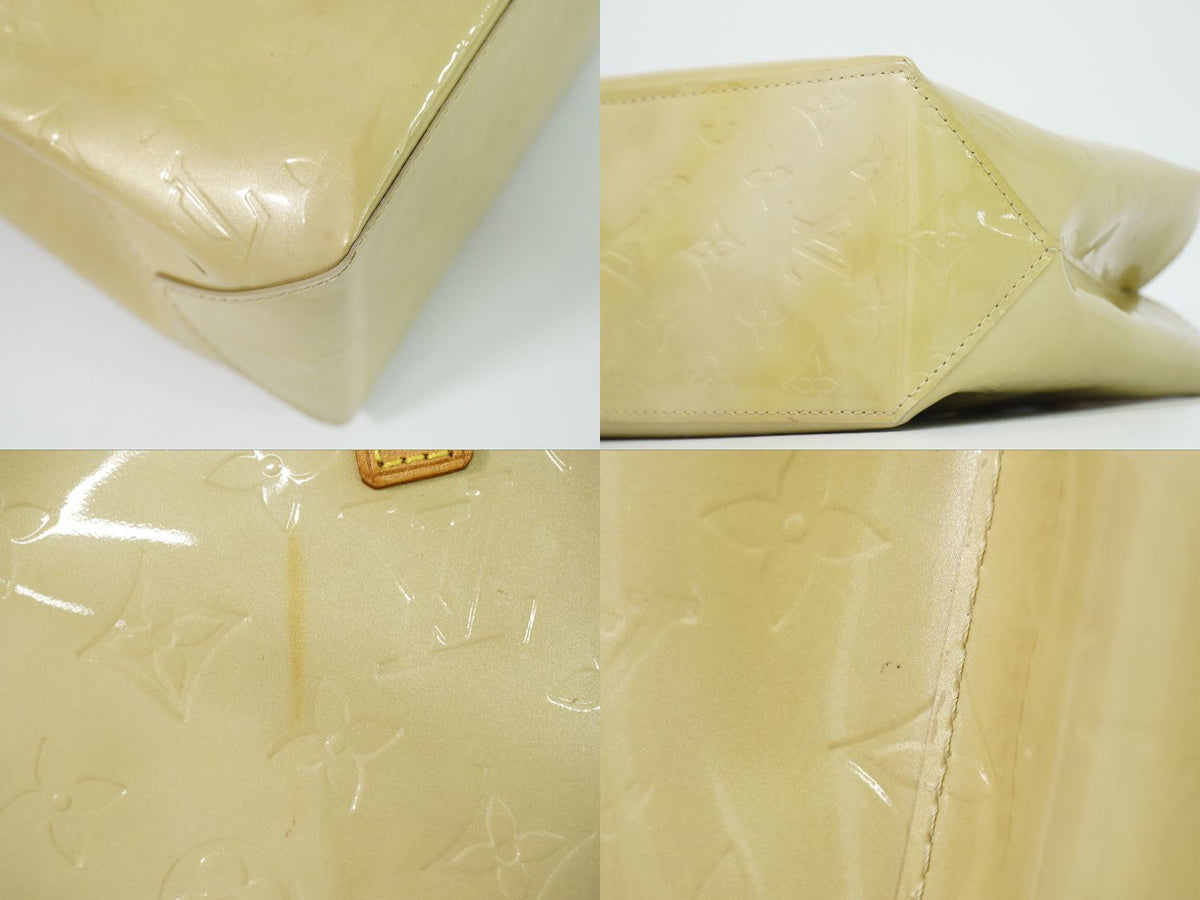 Louis Vuitton LV Reade PM Vernis Leather Tote Beige — view 7