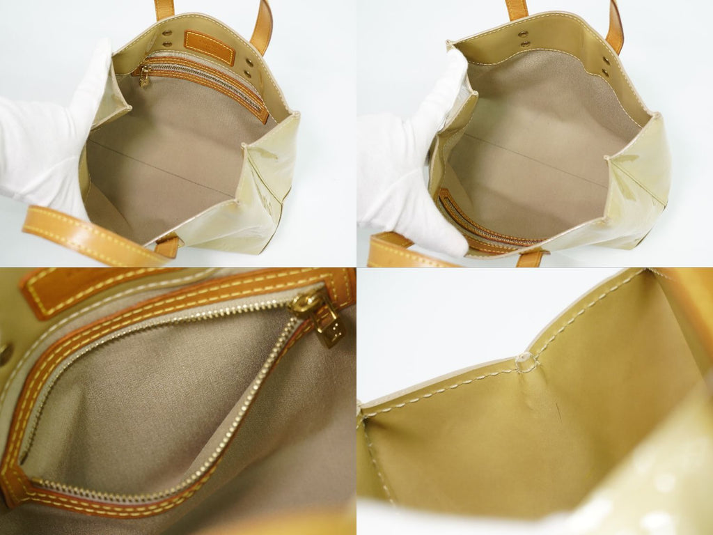 Louis Vuitton LV Reade PM Vernis Leather Tote Beige — view 8