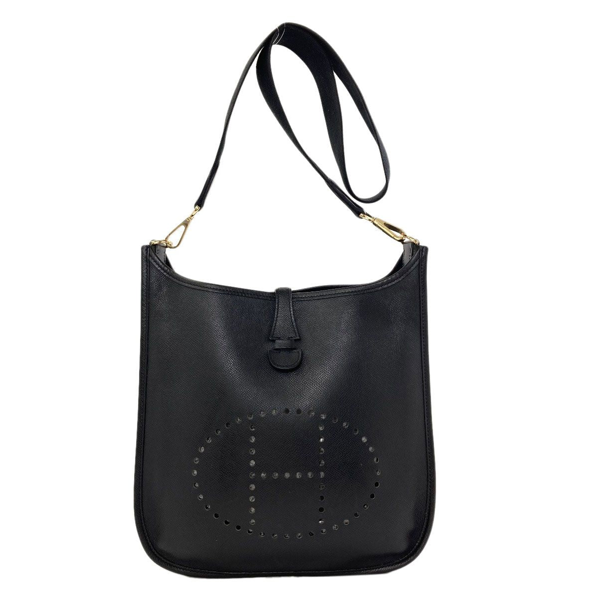 Hermes Evelyne 2 PM Gold Shoulder Bag Epsom