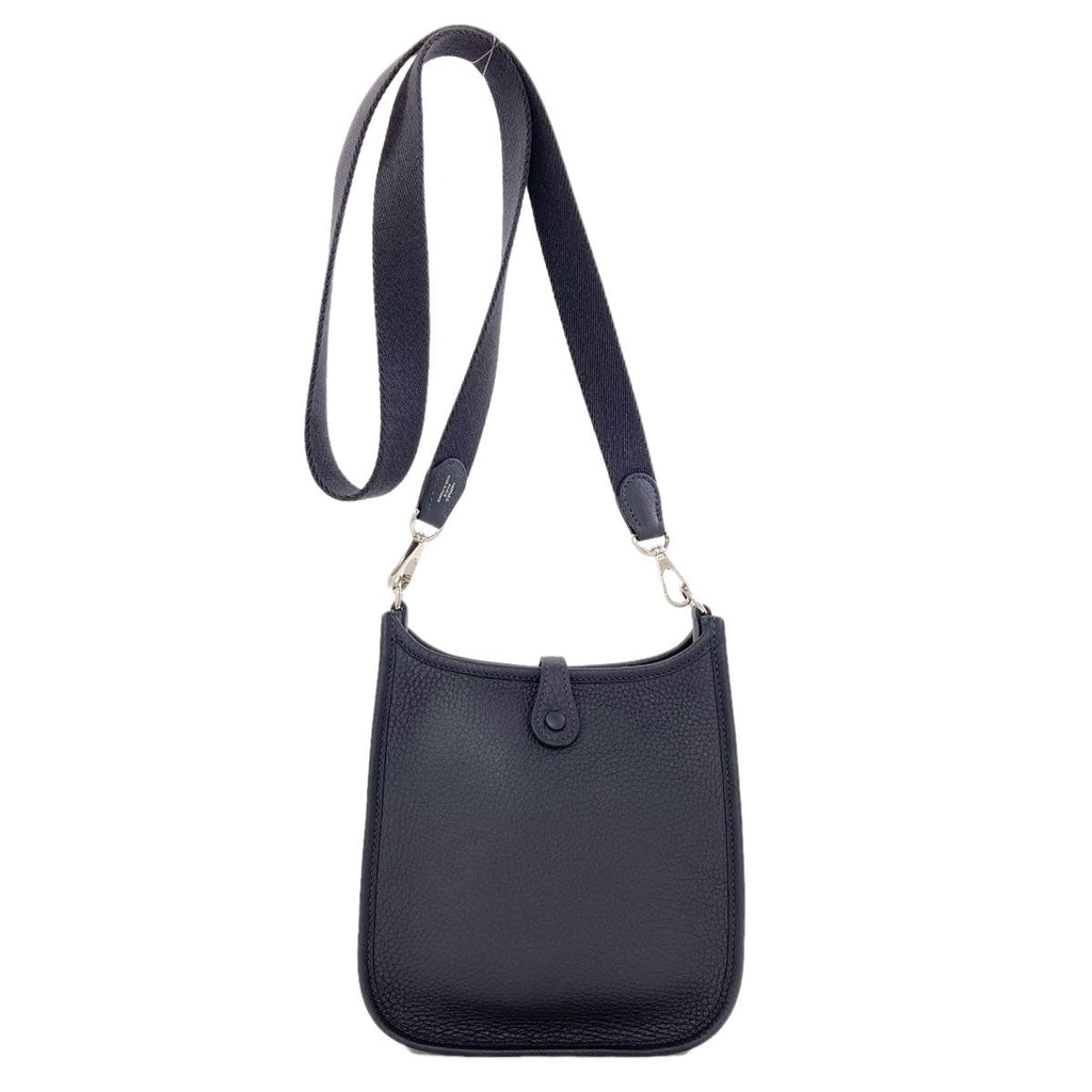 Hermes Evelyne TPM Silver Shoulder Bag Taurillon — view 2