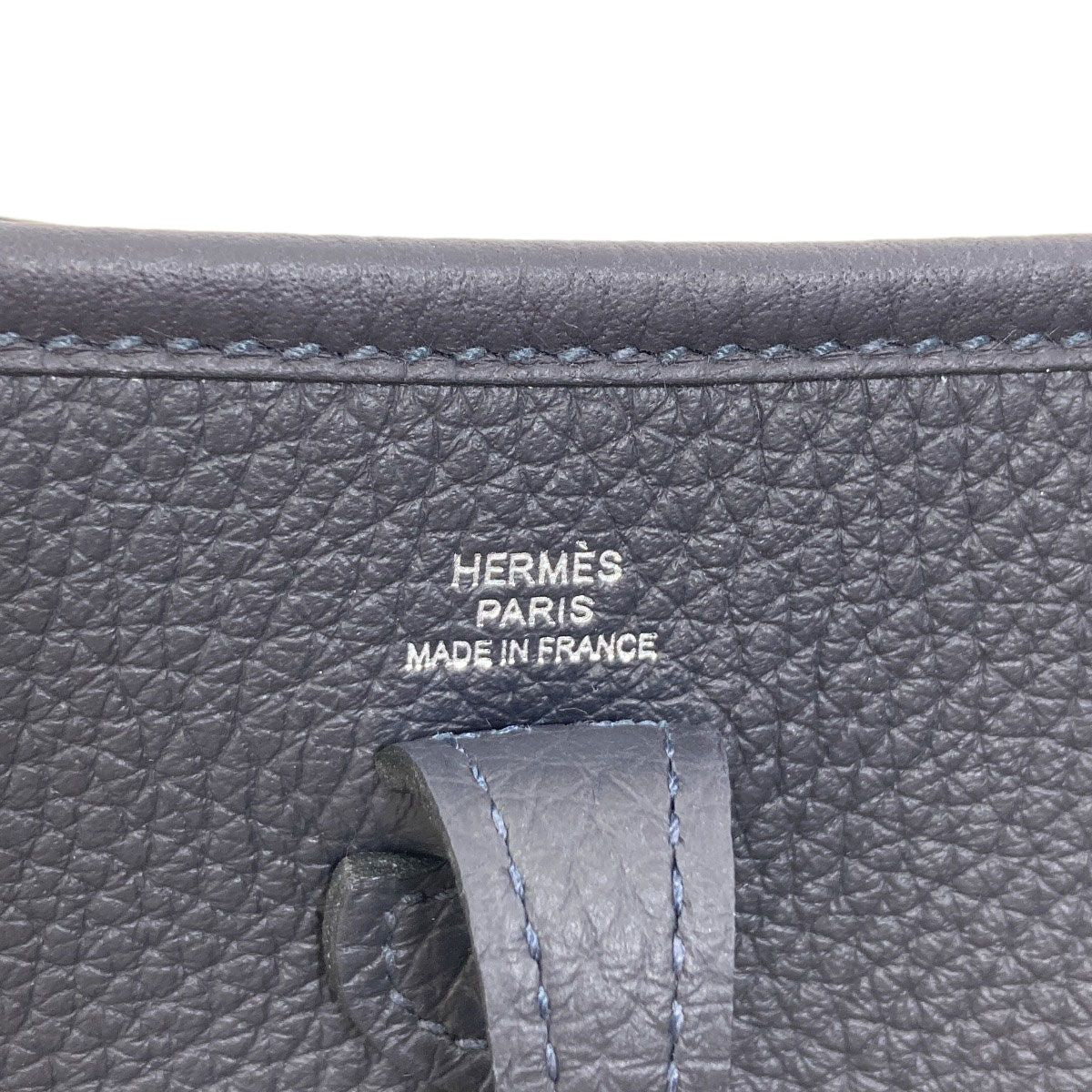 Hermes Evelyne TPM Silver Shoulder Bag Taurillon — view 6